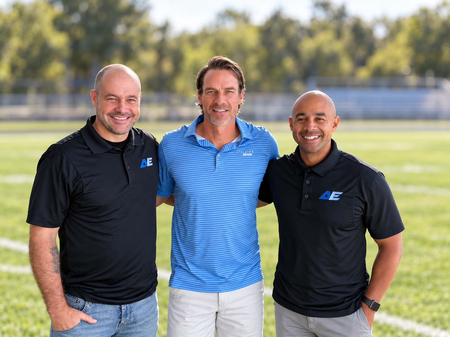 Athlete's Edge founders Matthew Young, Brent Lovell, and Colin Stevens